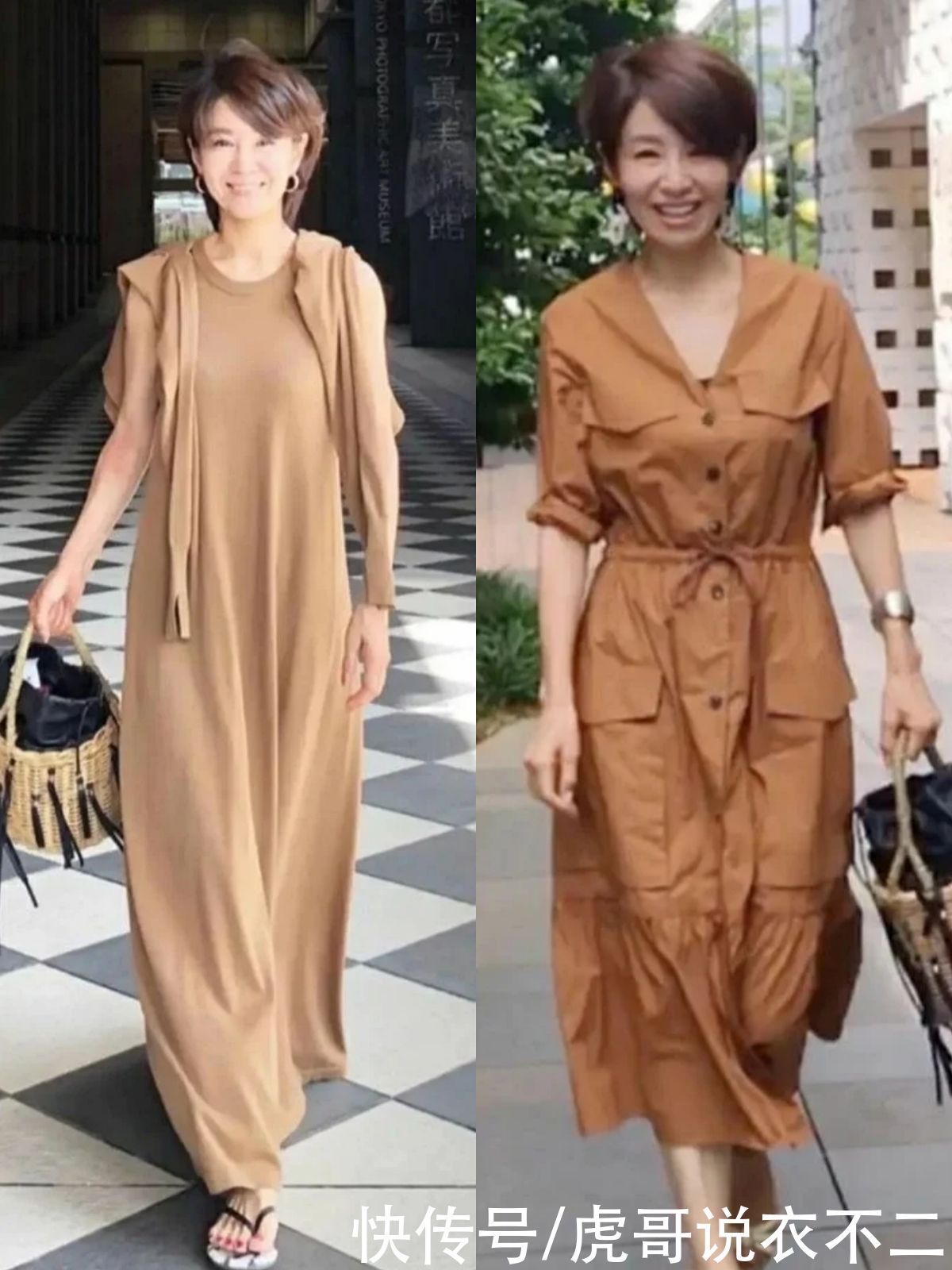 穿搭 女人年过半百别穿得大红大绿,瞧日本主妇的中年穿搭,高级又优雅