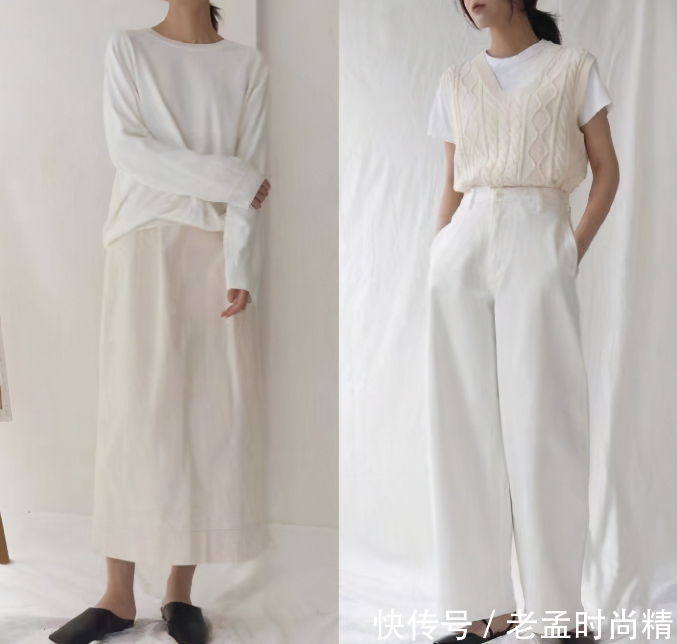 针织衫|轻熟女人喜欢的极简打扮,干练、大方有气质