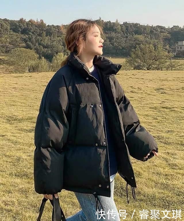 显瘦|长款羽绒服已经out了!这个冬天尝试一下短款棉服,显高又显瘦