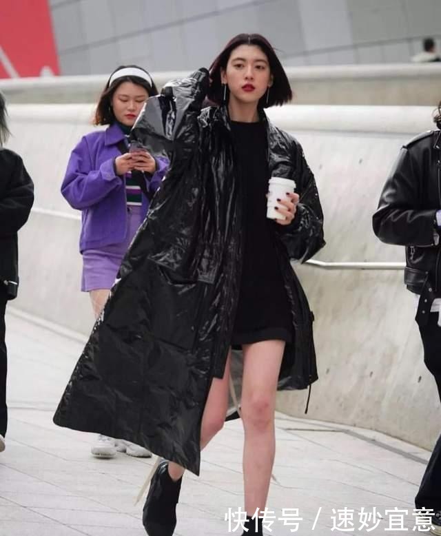 小腿肚中间|最近火了一种新穿法,叫“过膝不过踝”,时尚保暖,小个子也适合