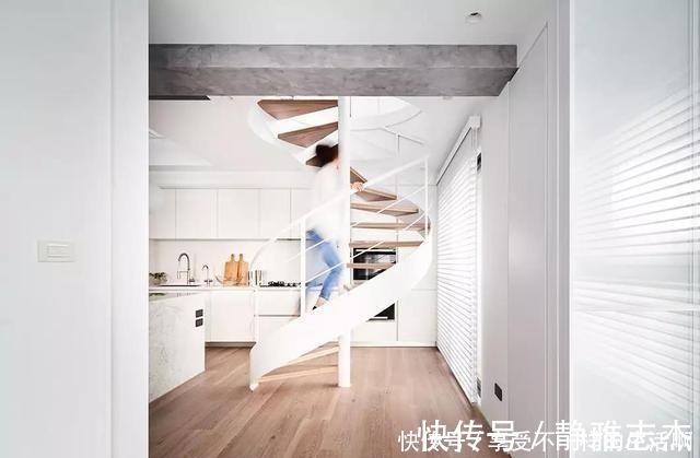 空间|原木+白色,营造出一个干净纯洁的空间,一个温馨的家!