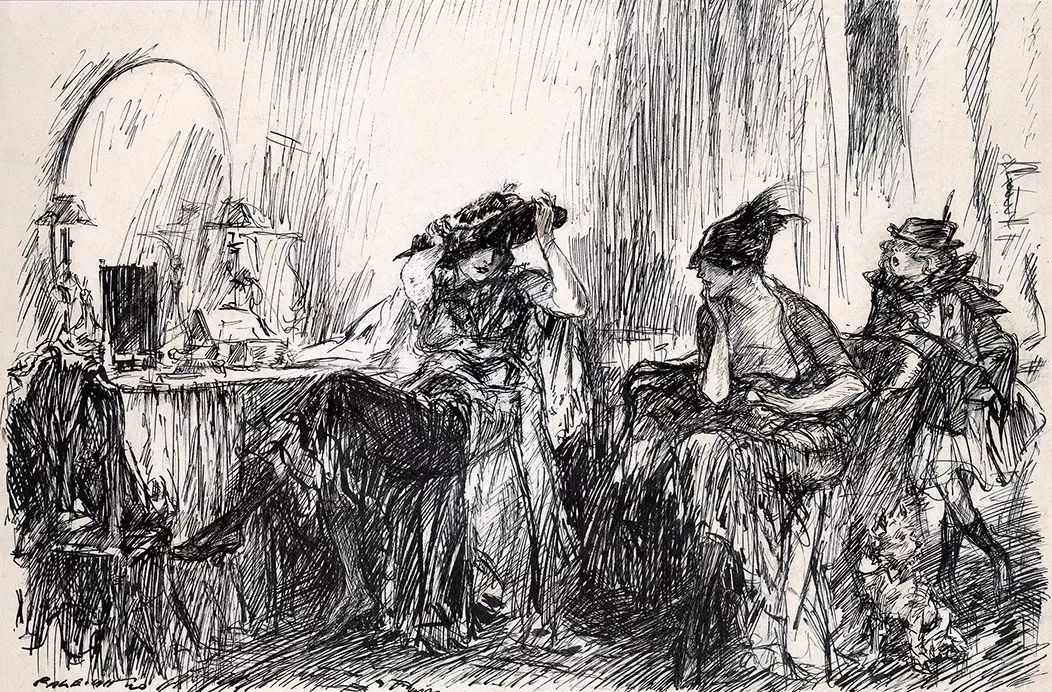 上流社会@美国最伟大的插画家,记录了上流社会的男男女女纸醉金迷的情景