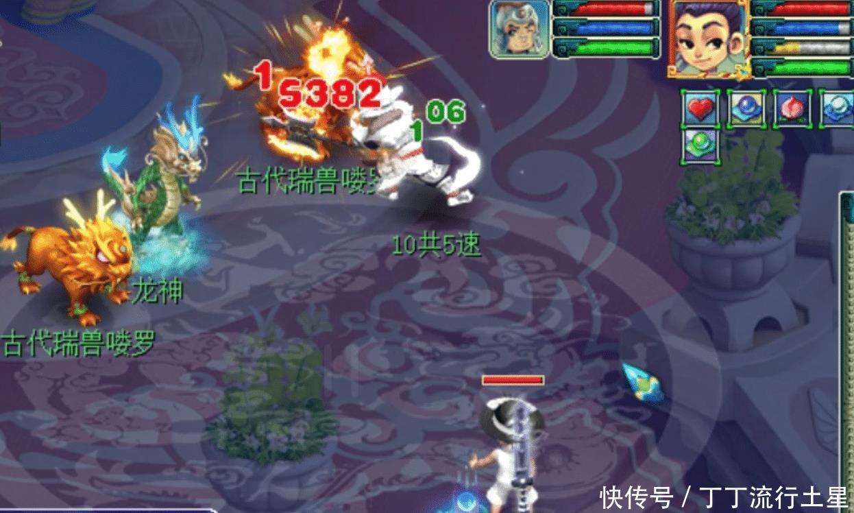 玩家数量|梦幻西游王谢一拳天兵吊打龙神，119级的宝宝平砍1万6你敢信！