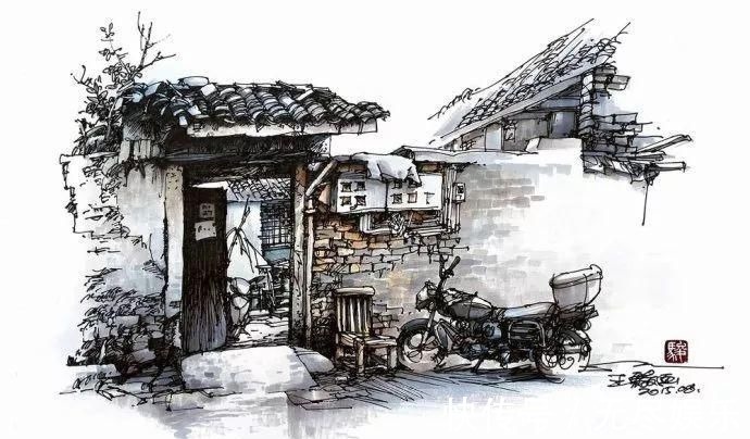 圆珠笔$极品六大钢笔画，我是一张张跪着看完的，简直美爆