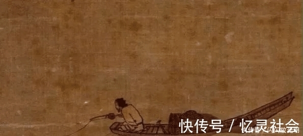 老翁&一千年前的画,画船不画水,为何被认为是神作?放大10倍明白了