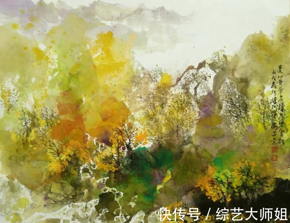 萧瀚$旅德中国画家|色彩的魅力!萧瀚彩墨山水画