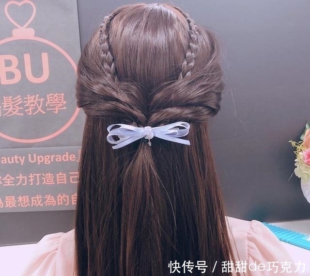 直发|搜罗给长直发女性的10种公主头编发!让直发的魅力发挥到极点