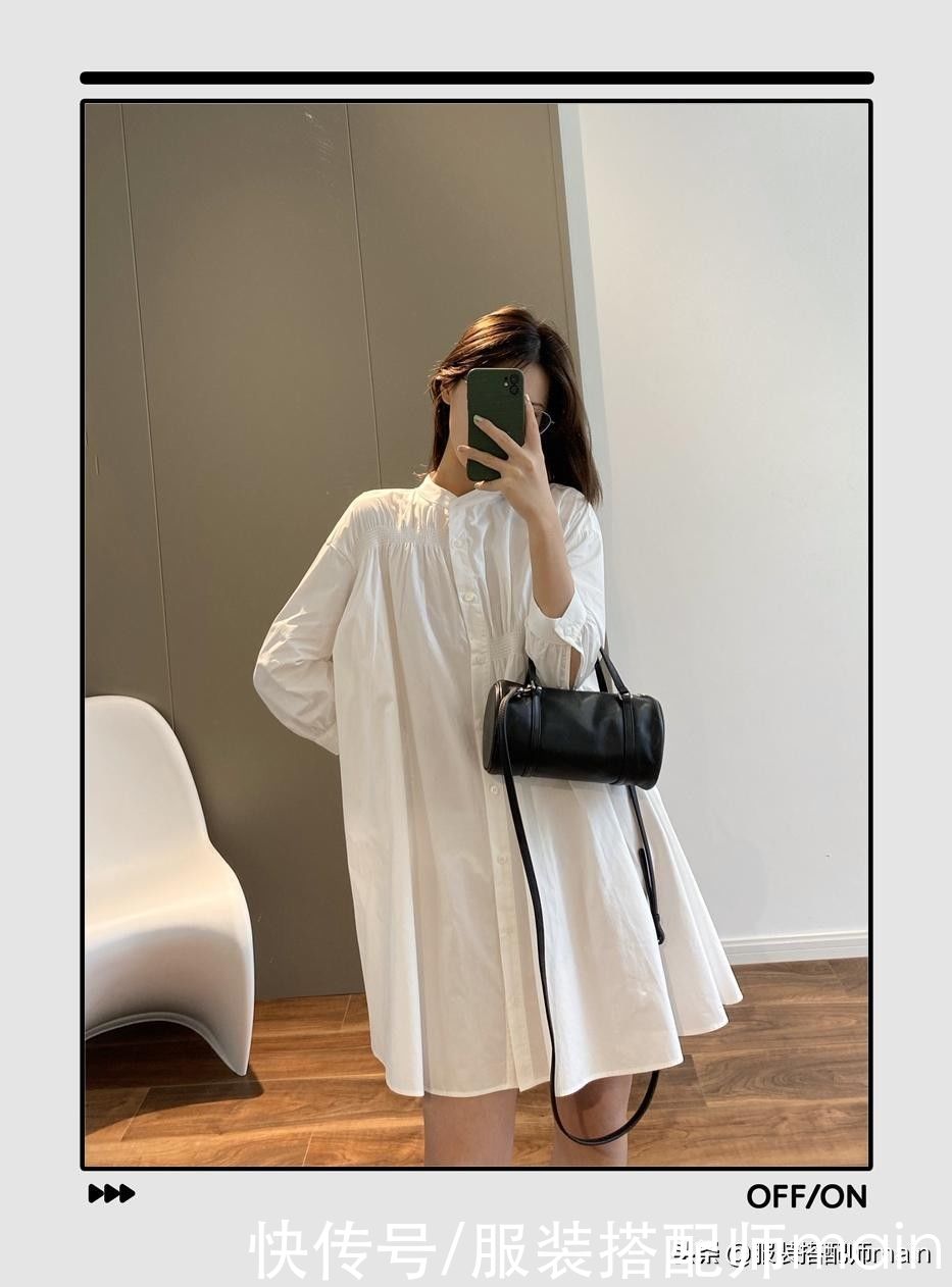 衬衫|都爱“衬衫+裙子”，不如直接穿时髦显瘦的衬衫裙