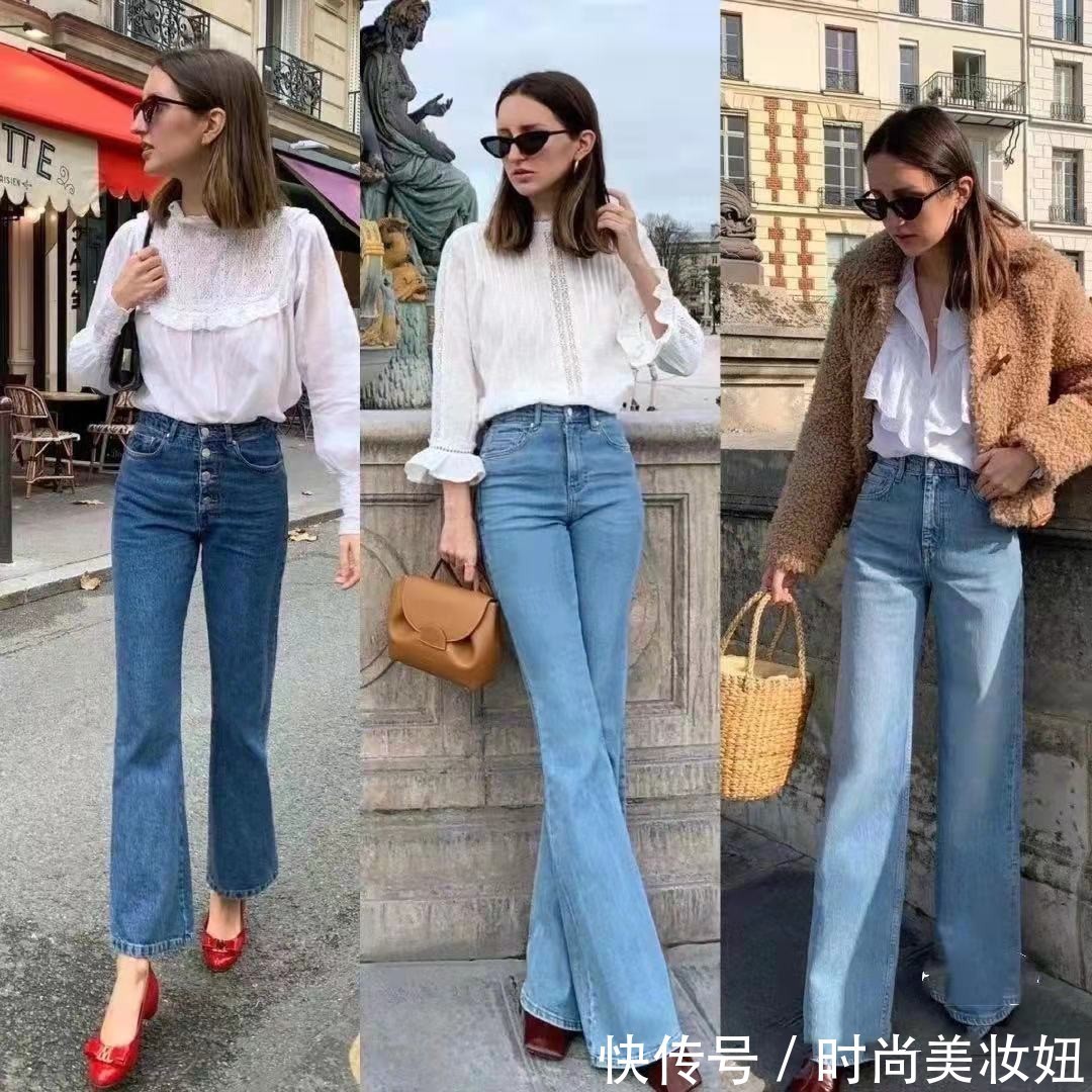 高跟鞋|牛仔裤不一定配小白鞋,24套法式优雅穿搭范本,满满的高级感
