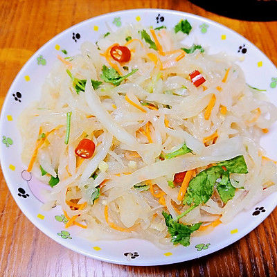 凉拌白萝卜丝