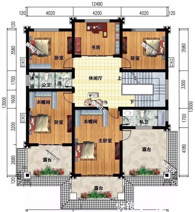 客厅|带挑空客厅设计的两栋农村别墅，45万左右可建一栋，完工效果好