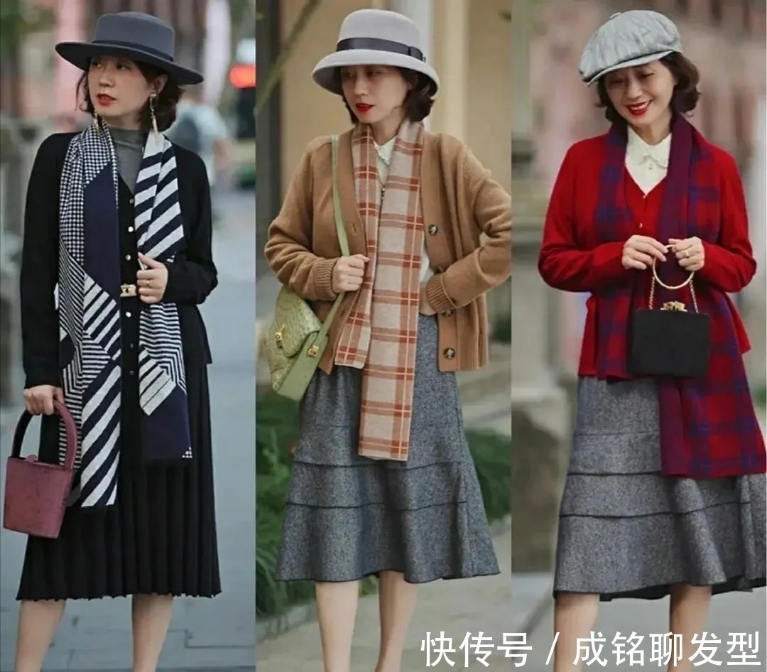 高级 这才是50岁女人的穿搭样板,自然真实不扮嫩,基础款穿出高级范
