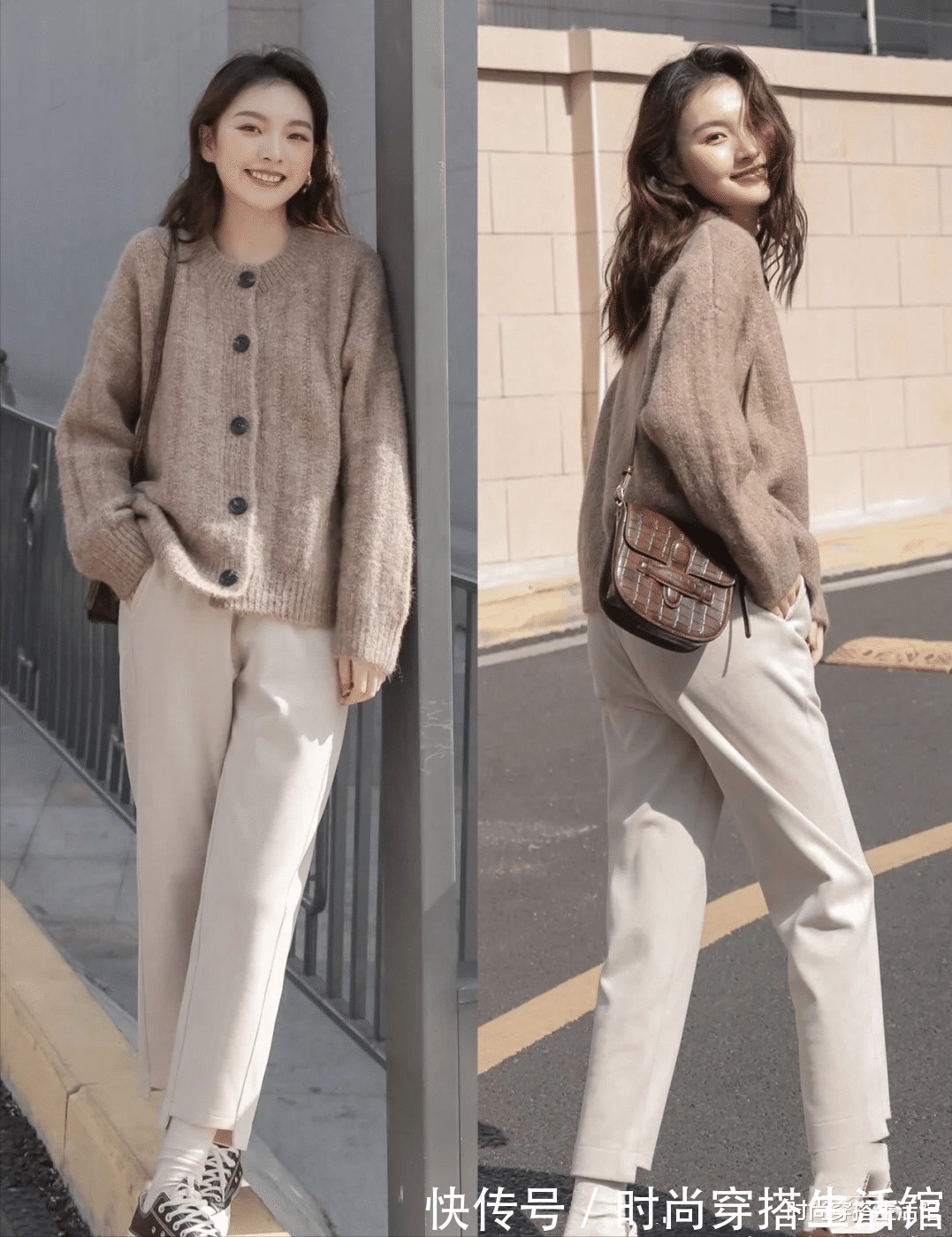 tips 真正会穿的女人,秋天?怎么能少了一条白裤子,时髦高级又显瘦