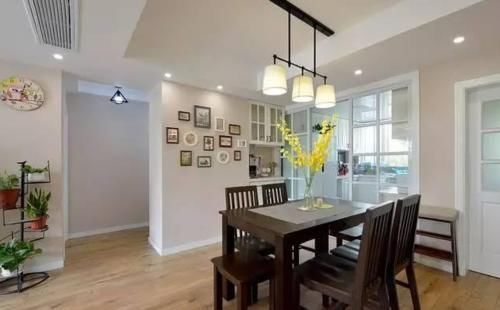 美式|118㎡简约美式三室两厅，浴霸灯还可以这样装，太聪明了！