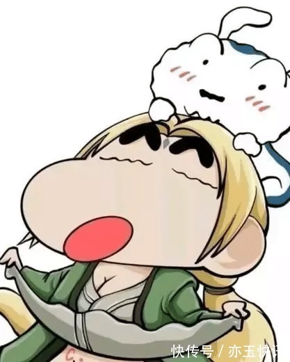 千手观音|当蜡笔小新和火影忍者里面的人物结合之后,看到纲手我服了