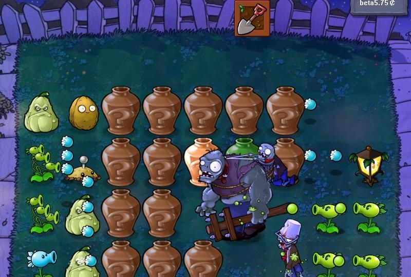 植物|植物大战僵尸β版初体验,用砸罐子告诉你难不难