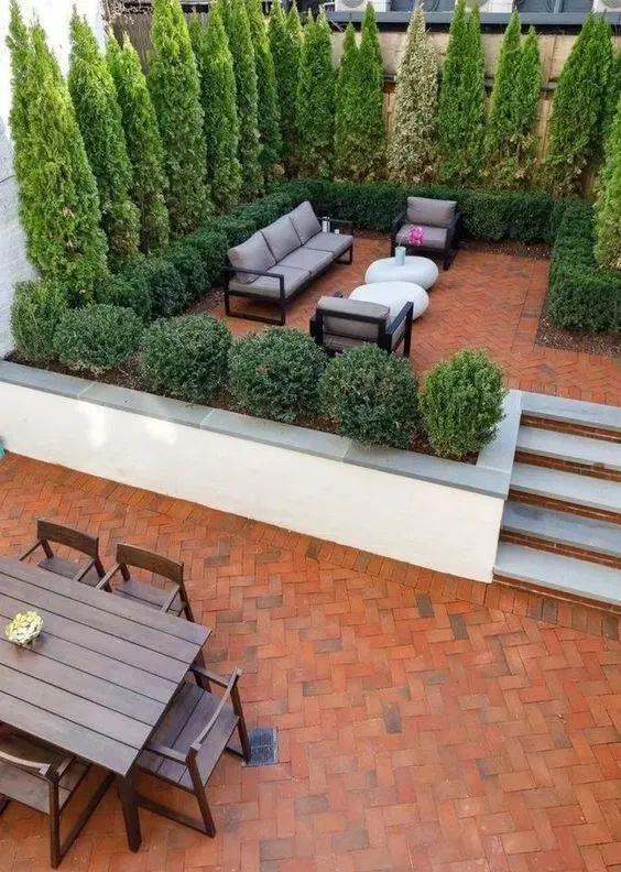 视觉效果|院子错层设计，错落有致一次拥有2个庭院，早知道我家也这样装了