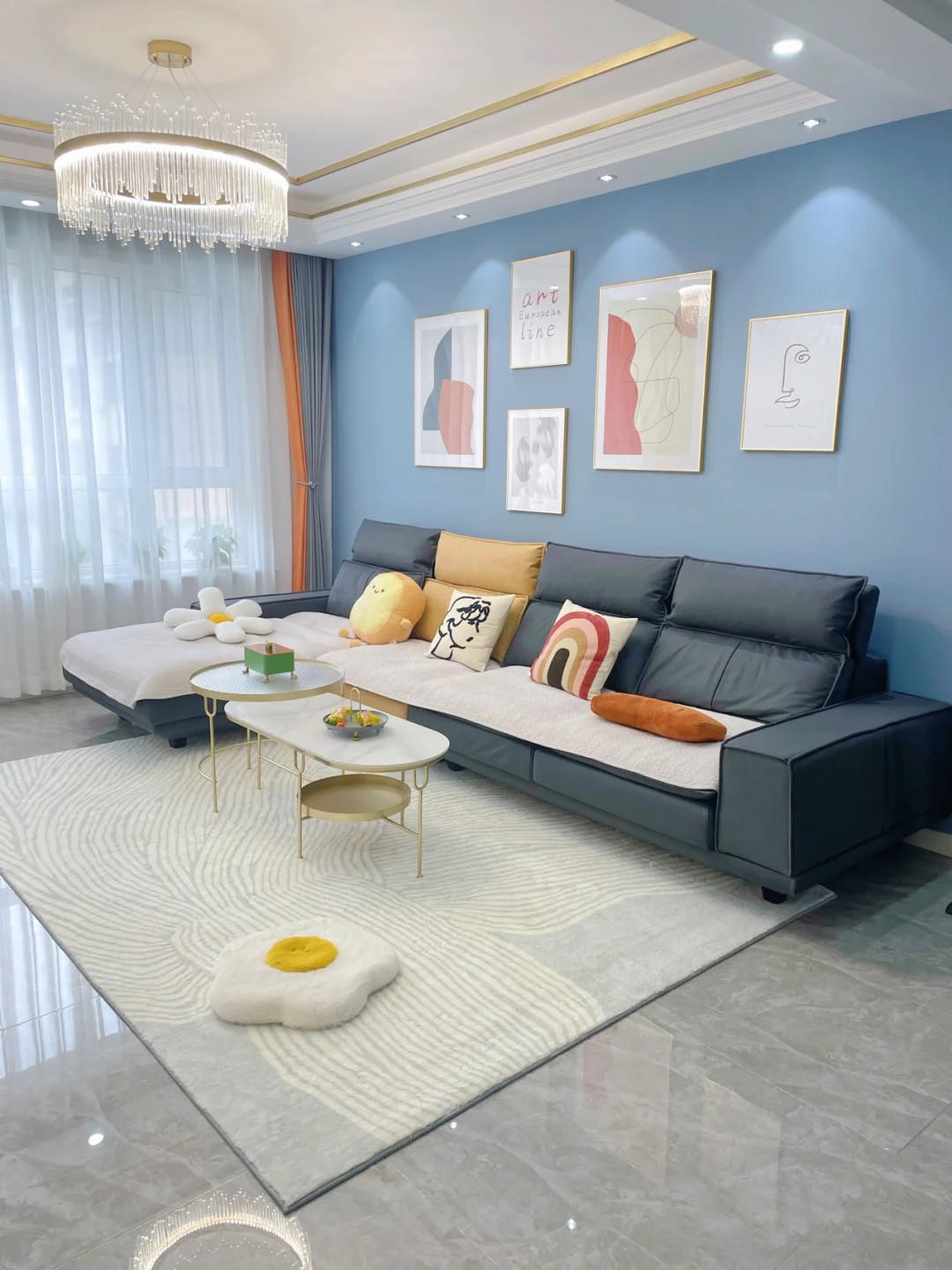 双眼皮|她家106平米,硬装才花了7万,效果简单又大方,朋友都说赚到了