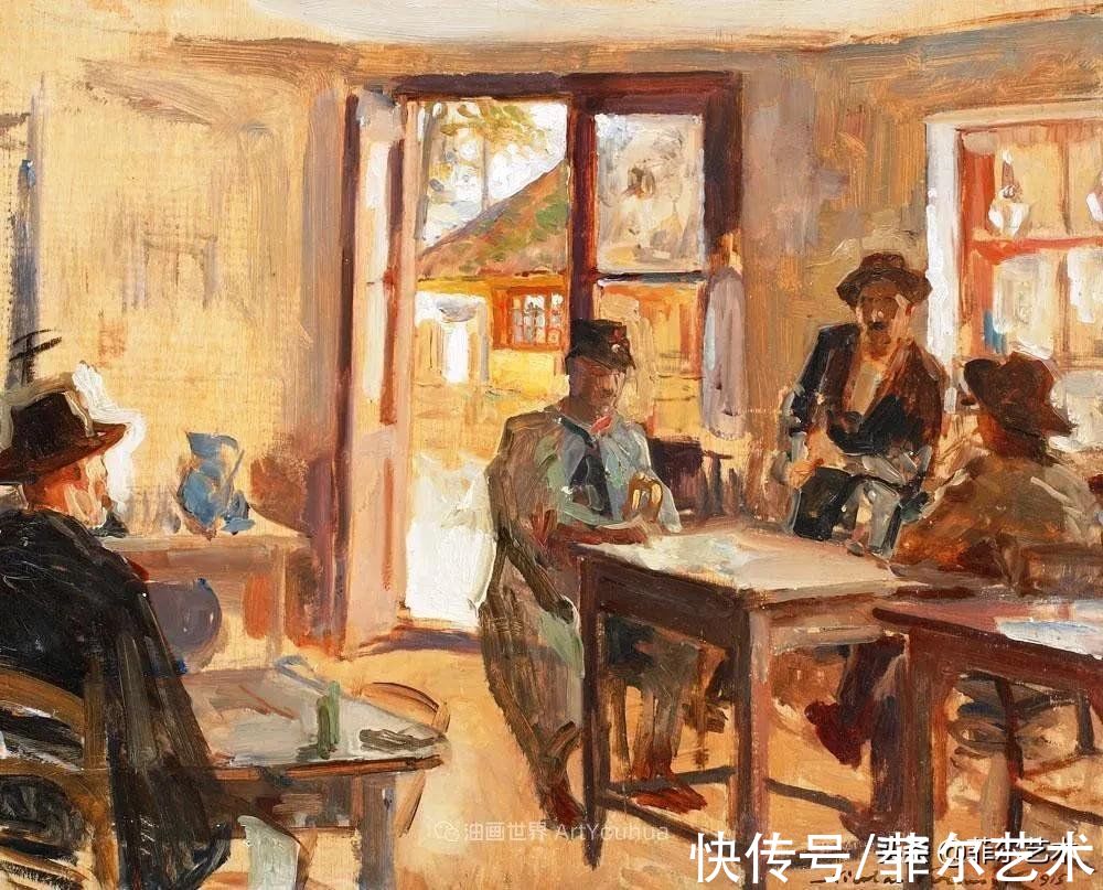 佛蒙特|罗马尼亚画家尼古拉·佛蒙特大笔触人物与风景油画作品欣赏