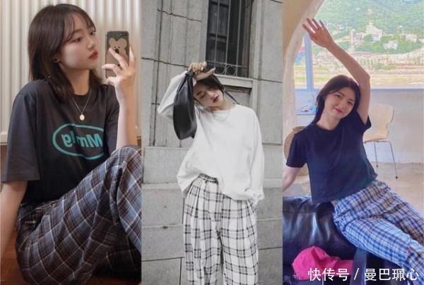 文艺|2020流行格子裤,穿上它文艺又时髦,小个子女生更离不开它