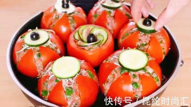 西红柿|把1斤猪肉塞7个西红柿里，半小时后变美味，做法头一次见