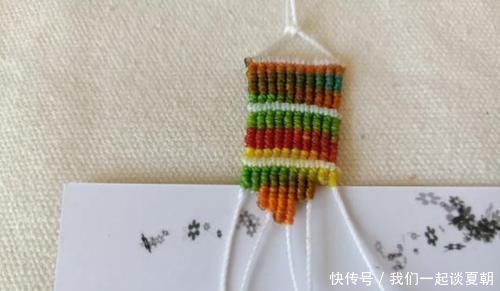 白线|五彩南美蜡线编个小挂饰,出彩了DIY绳结编织,附编绳教程