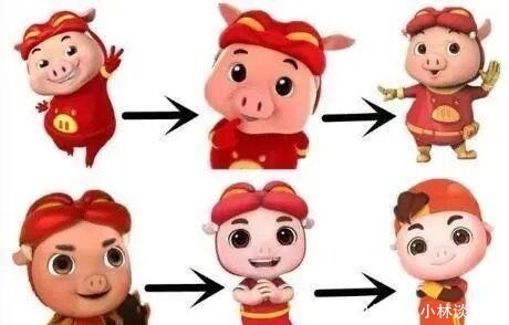 谁说动漫角色不会变样猪猪侠不再是猪,黑猫警长秒变男神