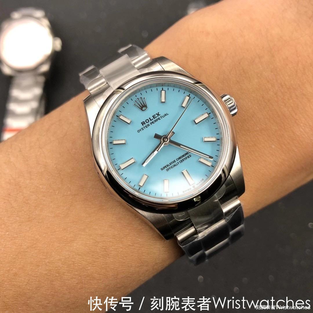 表盘|EW厂劳力士蚝式恒动36mm绿松石表盘做工细节评测!