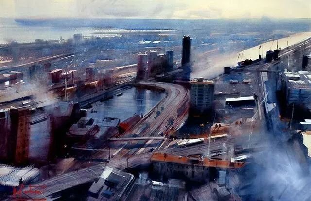 艺术家!世界上最有激情的水彩艺术家,这才是真正的水彩大师!