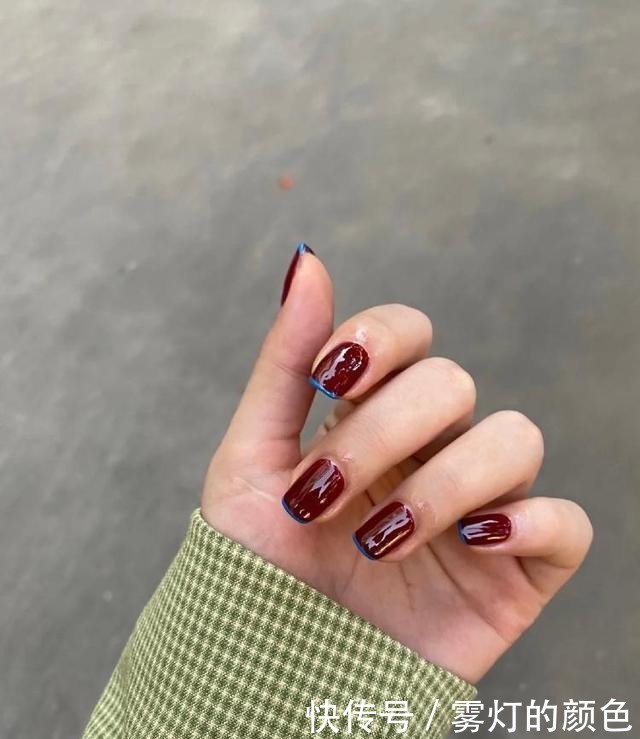 琥珀色|显白时髦，这几款美甲新年做起来，超出众