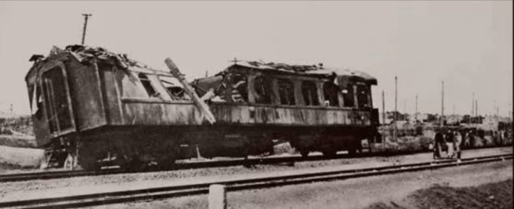照片|1928年6月，张作霖专列在奉天被炸时的现场照片