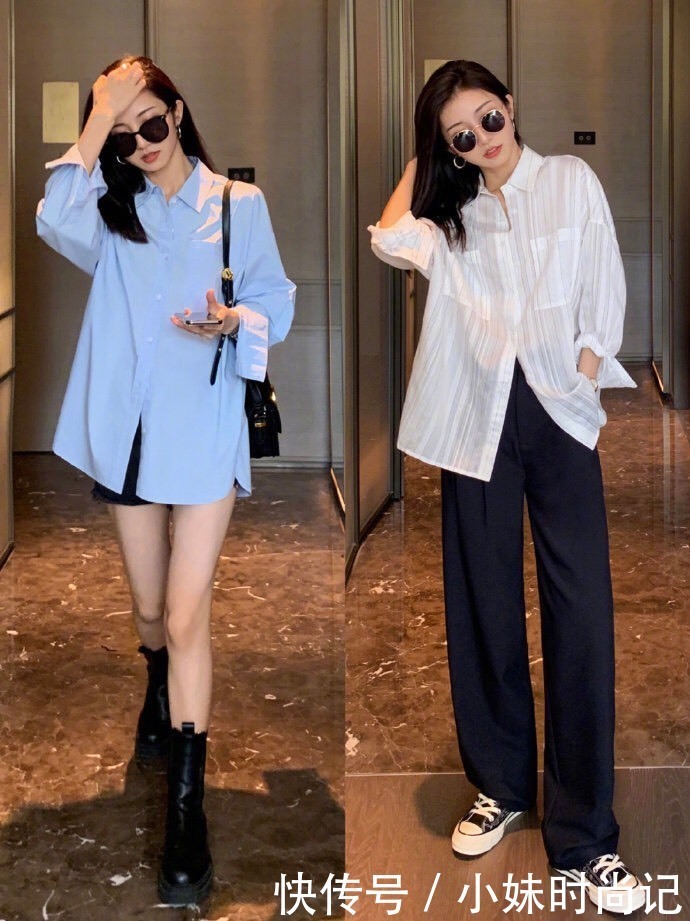 丢掉刻板印象搭配“衬衫”，学点实用技巧，怎么搭都时髦显瘦