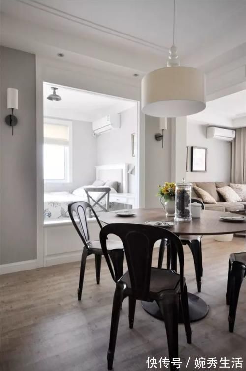 装饰画|86㎡清新美式，巧用隔断，小户型的收纳就要够多！