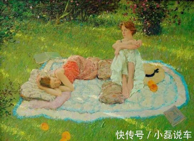 绘画$水灵秀气的美国女性人体油画,真可谓朱粉不深匀,闲花淡淡香