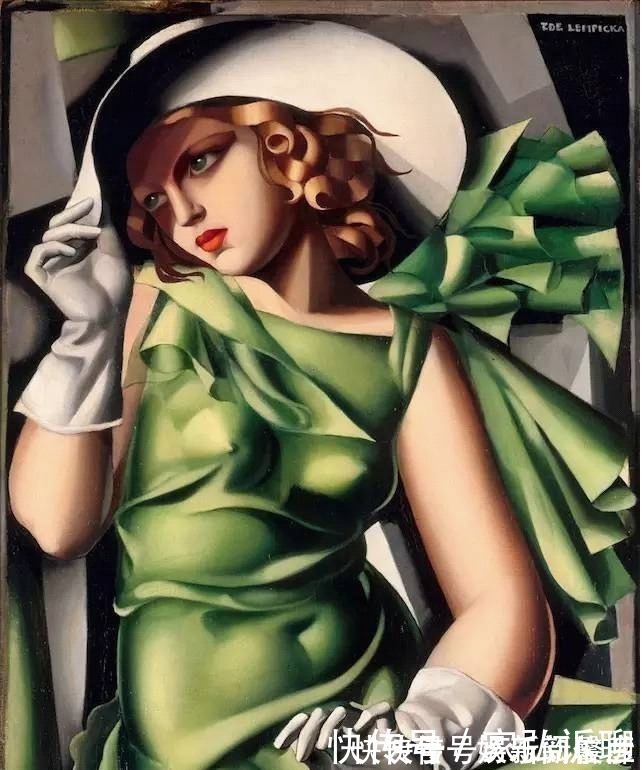 叔母$开绿色布加迪的自画像:奢华与美貌的极致,一生放荡不羁的女画家