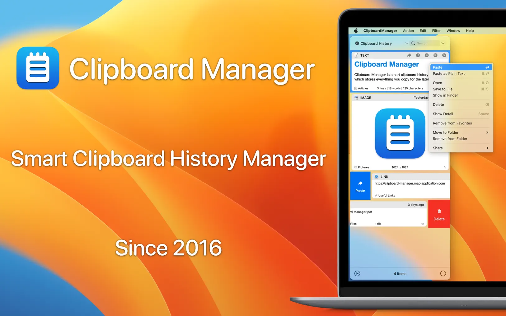 Clipboard Manager for Mac v2.5.0 MAS 剪贴板管理-下载否