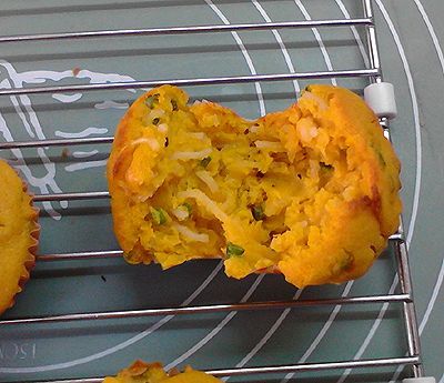 葱香方便面南瓜小蛋糕