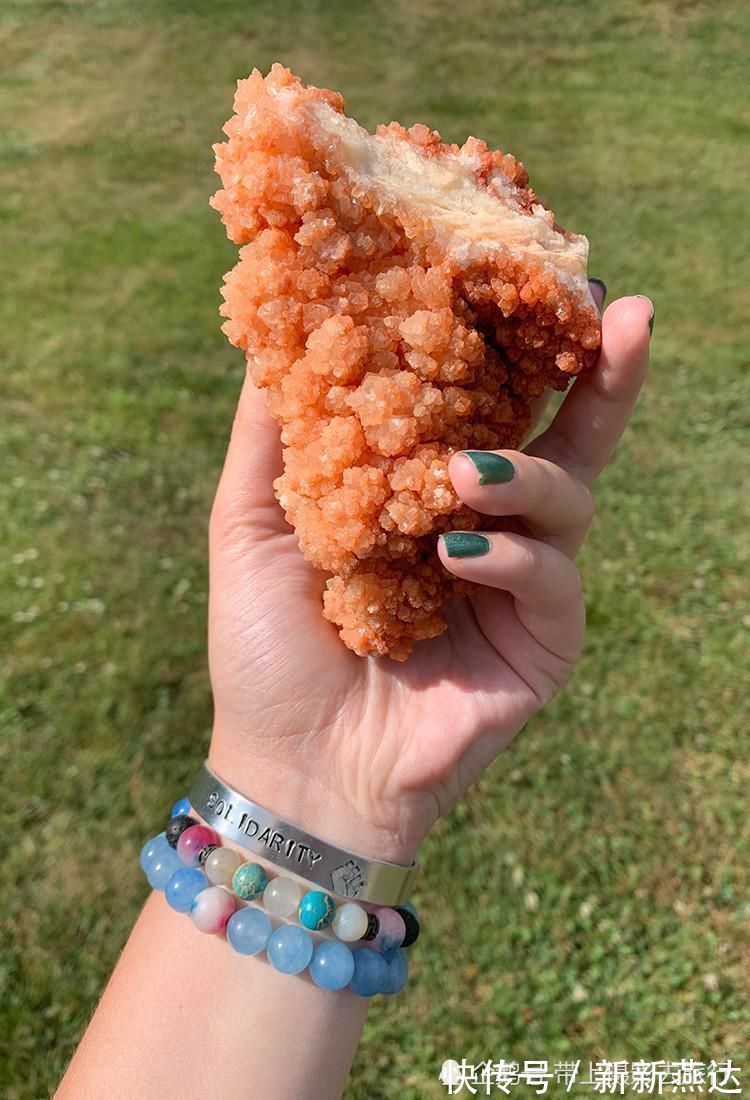 她收获一块鸡排石头，因太美味走红，网友好想咬一口