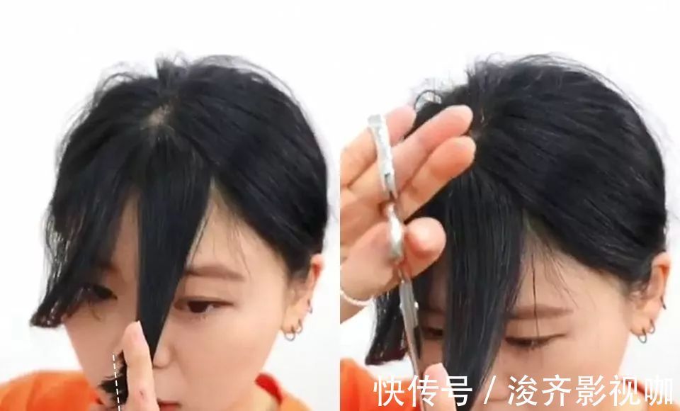 发型|只需学会‘三段式剪法’既可在家剪出好看的刘海发型
