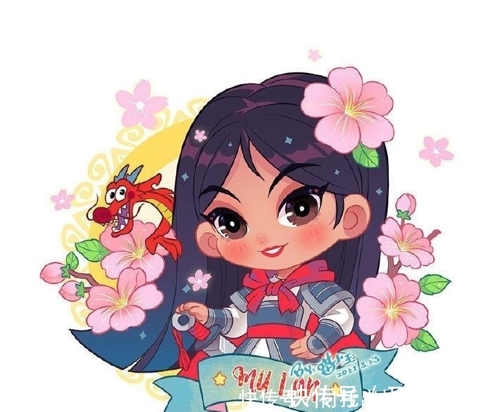 花木兰|可爱风的迪士尼公主,乐佩公主甜美动人,花木兰温柔优雅