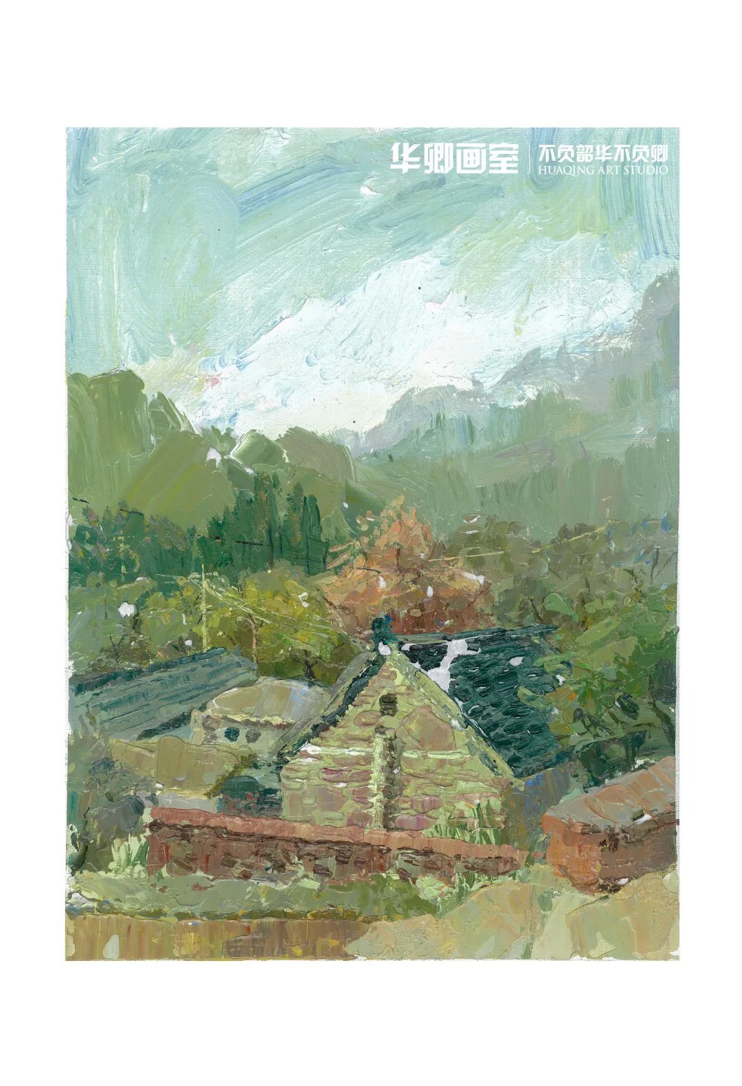 作品展#一眼沦陷这样绝美的秋色看完不得不爱!华卿国画定向班写生作品展