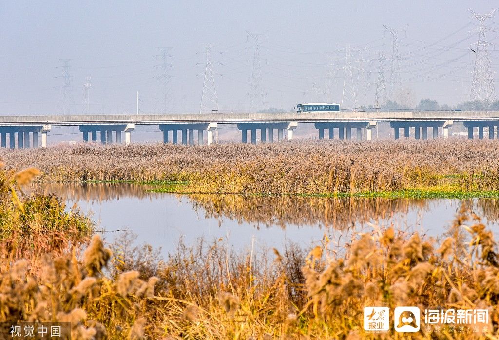 付疃河|图看日照｜付疃河落日美景