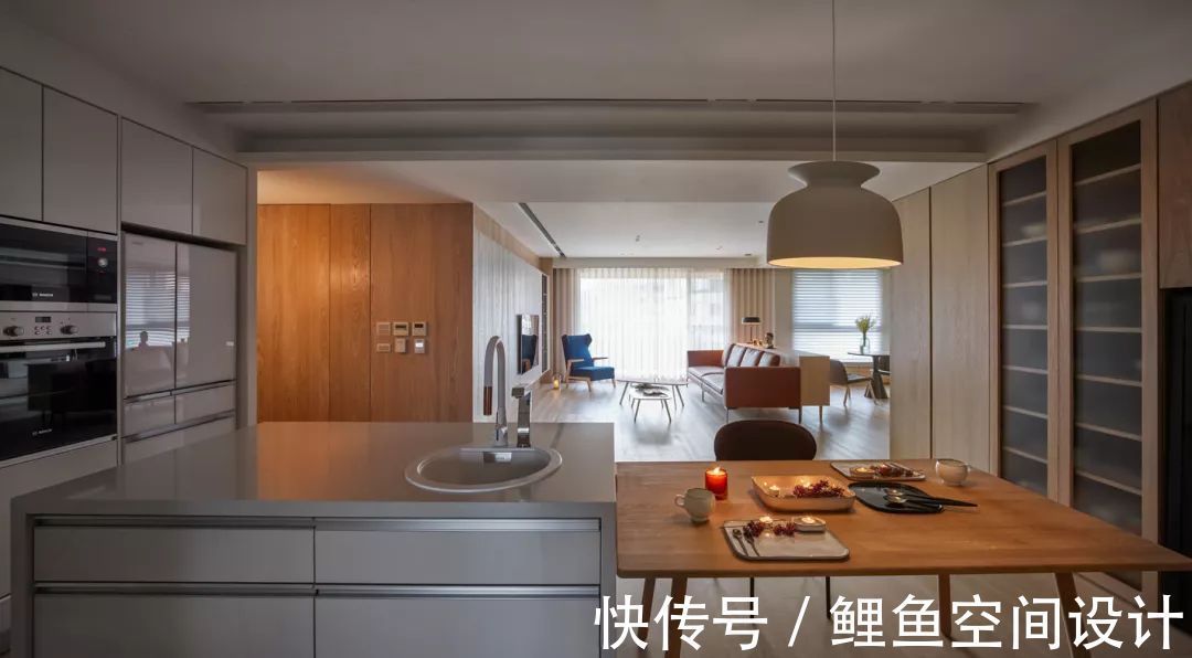 客厅|180㎡现代简约,暖色调的浪漫,温馨舒适自然