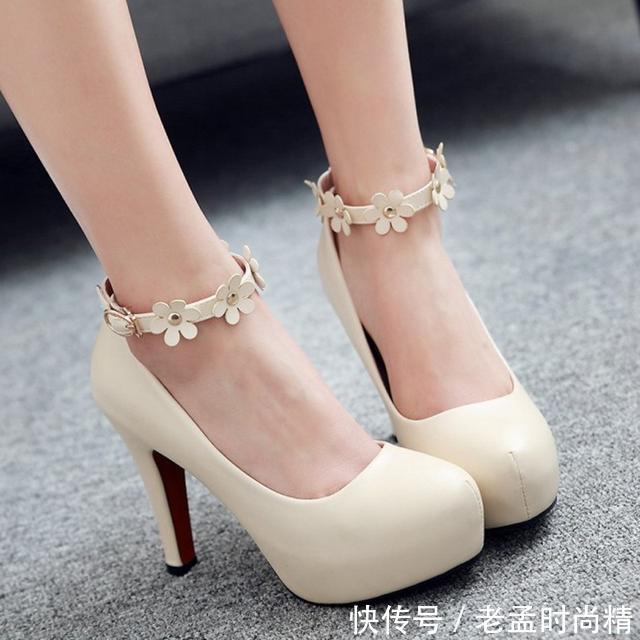 太漂亮|很甜美的高跟鱼嘴凉鞋,太漂亮了,穿起来完美又有女人味