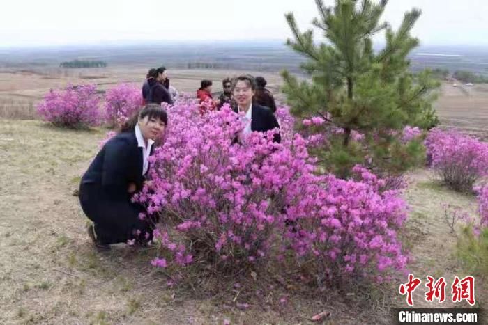 中俄界湖首届“映山红”赏花节吸引客商考察投资