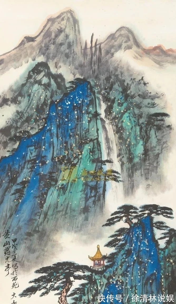 齐白石!气势如虹的山水画,壮观!