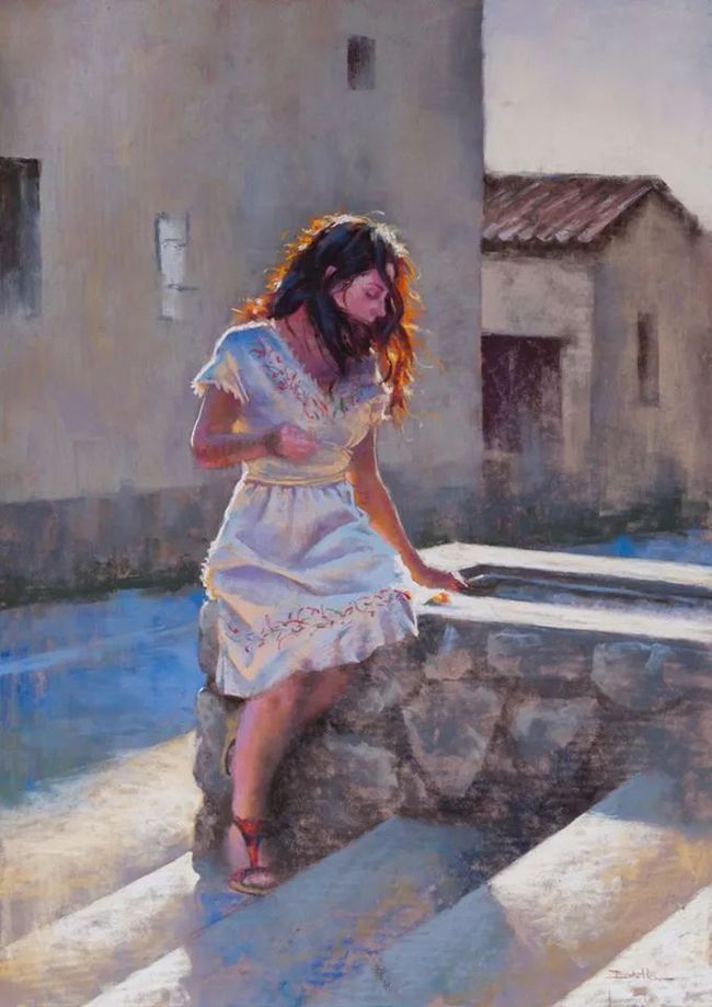 艺术学院$法国女画家:魅力独特的色粉味道