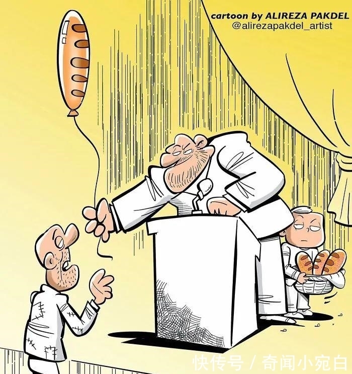 插画作品|17幅描绘人性的插画,赤裸裸的现实,刺痛我们的神经