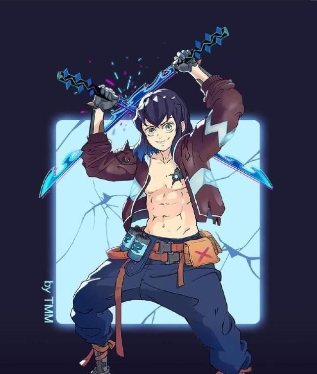 鬼灭之刃|鬼灭三美成朋克少女,蝶屋少女大变样,伊之助误入,网友表示太美