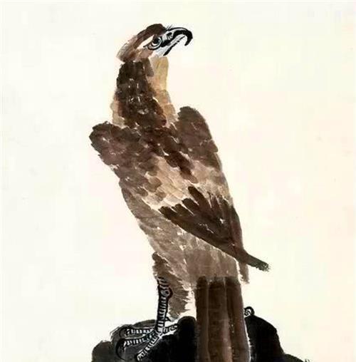 松柏高立图|他画两只鹰,一只卖9890万,一只却卖4.25亿,你看配字写的什么?